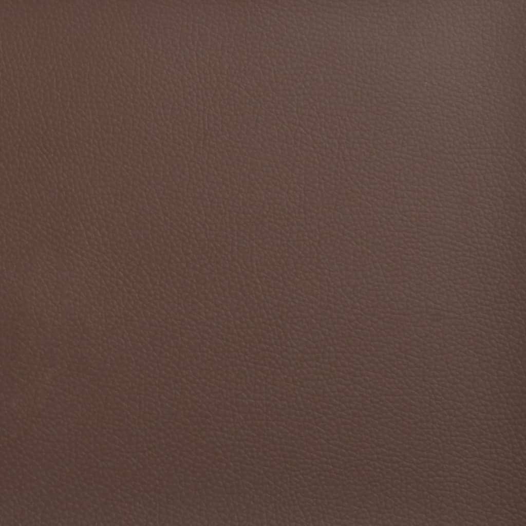 pyntepuder 2 stk. 40x40 cm kunstlæder brun