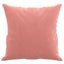 pyntepuder 2 stk. 40x40 cm velour lyserød