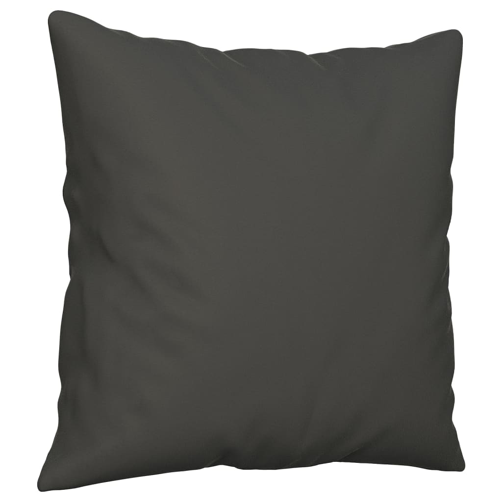 pyntepuder 2 stk. 40x40 cm mikrofiberstof mørkegrå