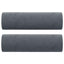 pyntepuder 2 stk. Ø15x50 cm velour mørkegrå