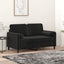 pyntepuder 2 stk. Ø15x50 cm velour sort