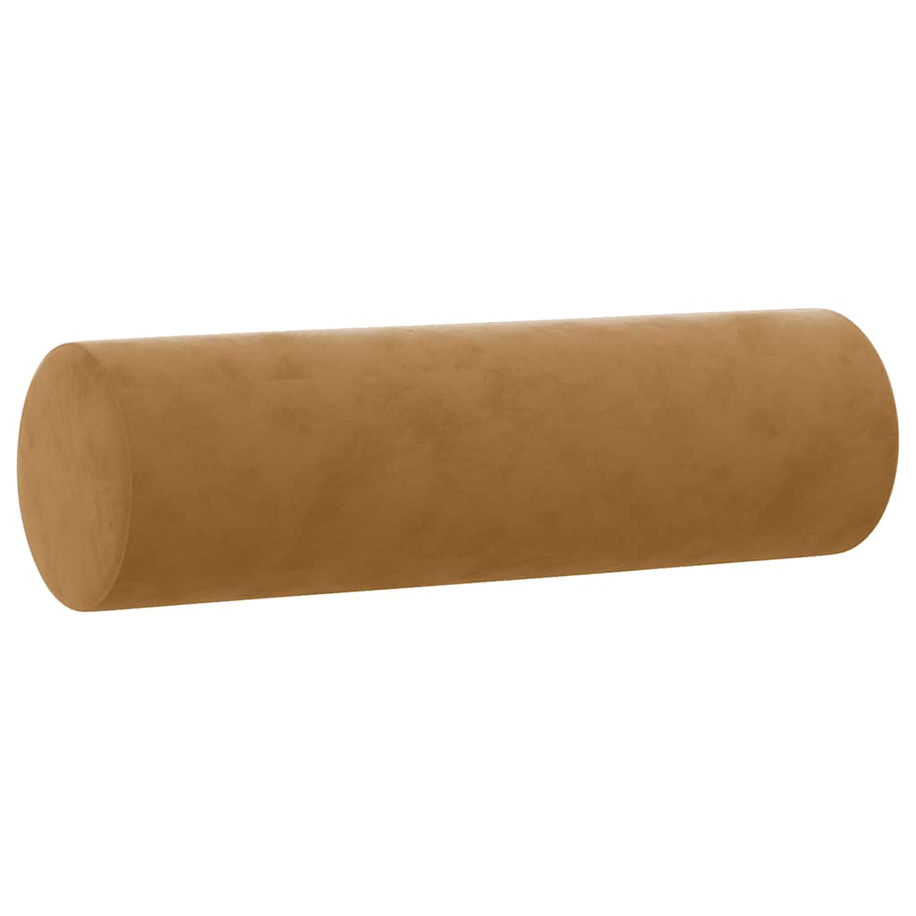 pyntepuder 2 stk. Ø15x50 cm velour brun