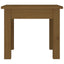 sofabord 35x35x30 cm massivt fyrretræ gyldenbrun