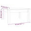 sofabord 55x55x30 cm massivt fyrretræ