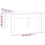 sofabord 55x55x30 cm massivt fyrretræ hvid