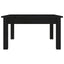 sofabord 55x55x30 cm massivt fyrretræ sort