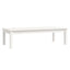 sofabord 110x50x30 cm massivt fyrretræ hvid