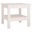 sofabord hvid 45x45x40 cm massivt træ fyrretræ