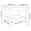 sofabord hvid 45x45x40 cm massivt træ fyrretræ