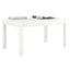 sofabord 80x50x40 cm massivt fyrretræ hvid