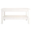 sofabord 80x50x40 cm massivt fyrretræ hvid