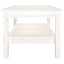 sofabord 80x50x40 cm massivt fyrretræ hvid