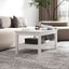 sofabord 80x50x40 cm massivt fyrretræ hvid