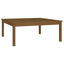 sofabord 100x100x40 cm massivt fyrretræ gyldenbrun