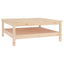 sofabord 100x100x40 cm massivt træ fyrretræ