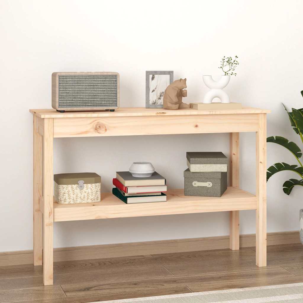konsolbord 110x40x75 cm massivt fyrretræ