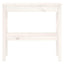 konsolbord 80x40x75 cm massivt fyrretræ hvid
