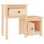 sengebord 79,5x38x65,5 cm massivt fyrretræ