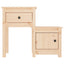 sengeborde 2 stk. 79,5x38x65,5 cm massivt fyrretræ
