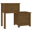 sengebord 79,5x38x65,5 cm massivt fyrretræ gyldenbrun