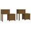 sengeborde 2 stk. 79,5x38x65,5 cm massivt fyrretræ gyldenbrun