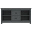 tv-bord 103x36,5x52 cm massivt fyrretræ grå