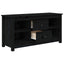 tv-bord 103x36,5x52 cm massivt fyrretræ sort