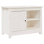tv-bord 70x36,5x52 cm massivt fyrretræ hvid