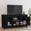 tv-bord 103x36,5x52 cm massivt fyrretræ sort