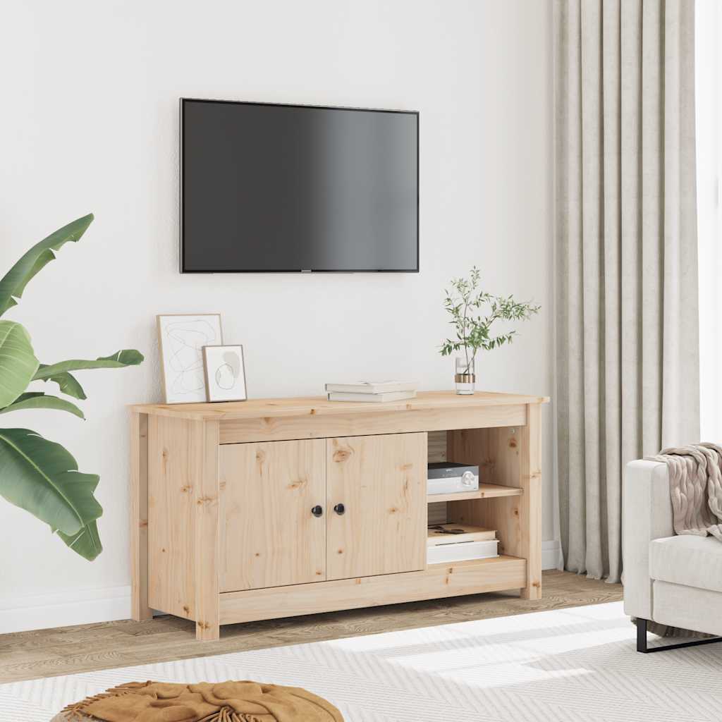 tv-bord 103x36,5x52 cm massivt fyrretræ
