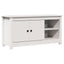 tv-bord 103x36,5x52 cm massivt fyrretræ hvid