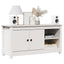 tv-bord 103x36,5x52 cm massivt fyrretræ hvid