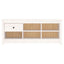 skoreol 110x38x45,5 cm massivt fyrretræ hvid