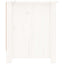 skoreol 110x38x45,5 cm massivt fyrretræ hvid