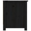skoreol 110x38x45,5 cm massivt fyrretræ sort