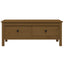 sofabord 100x50x40 cm massivt fyrretræ gyldenbrun