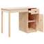 skrivebord 100x50x75 cm massivt fyrretræ