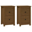 sengeborde 2 stk. 40x35x61,5cm massivt fyrretræ gyldenbrun