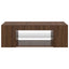 tv-bord med LED-lys 90x39x30 cm brun egetræsfarve