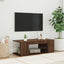 tv-bord med LED-lys 90x39x30 cm brun egetræsfarve