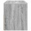 tv-bord med LED-lys 90x35x40 cm grå sonoma-eg