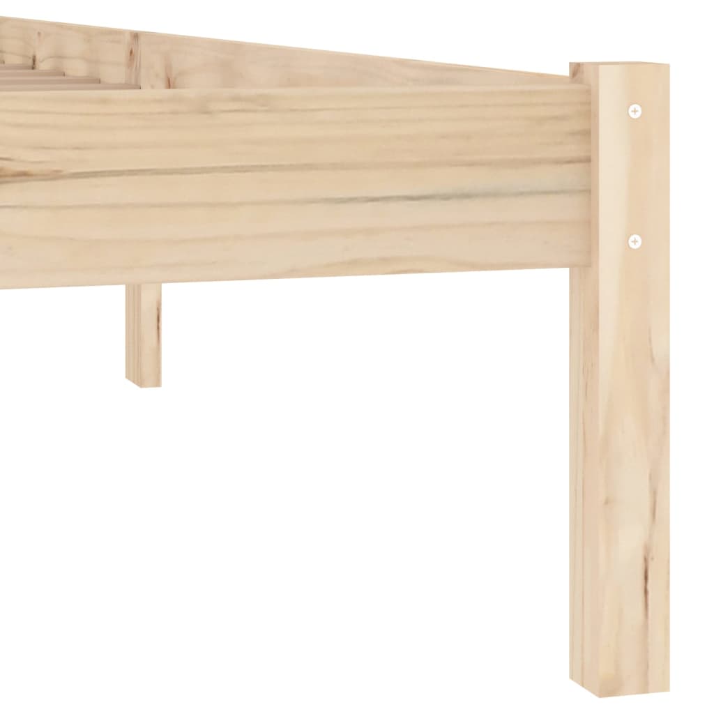 sengeramme uden madras 100x190 cm massivt fyrretræ