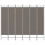 5-panels rumdeler 240x220 cm stof antracitgrå