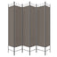 5-panels rumdeler 240x220 cm stof antracitgrå