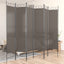 5-panels rumdeler 240x220 cm stof antracitgrå