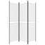 3-panels rumdeler 150x180 cm stof hvid