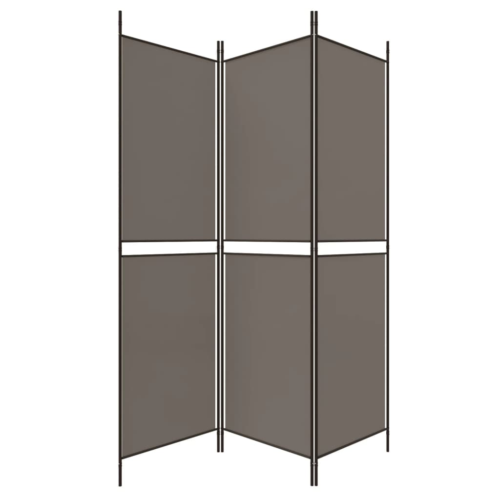3-panels rumdeler 150x180 cm stof antracitgrå
