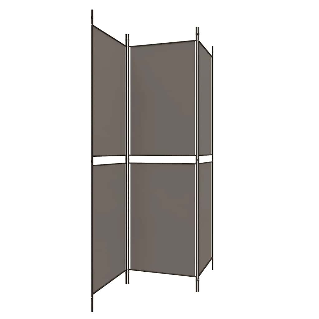 3-panels rumdeler 150x180 cm stof antracitgrå