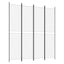 4-panels rumdeler 200x220 cm stof hvid