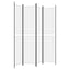 4-panels rumdeler 200x220 cm stof hvid